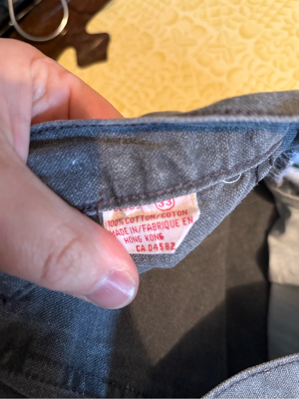 Vintage Gray Cargo Utility Pants with Multiple Pockets - Picture 7 of 11